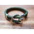 Sage Cork Silver Open Hook Bracelet